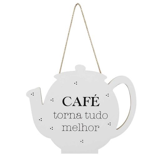 Placa Bule Decorativa 26x21,5cm em Madeira FWB
