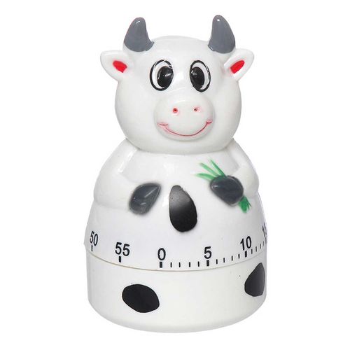 Timer P/ Cozinha Vaca 10x6cm em Plástico Hauskraft