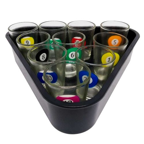 Jogo de Bilhar C/ Copos de Shot 11 Peças Redstar