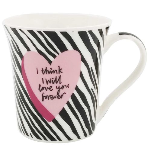 Caneca Stylo Lovely 370ml em Porcelana Rio de Ouro