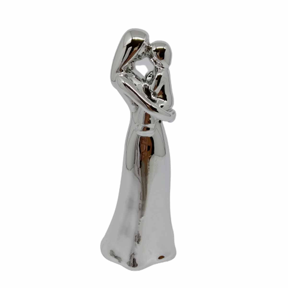 Mãe e Filho Decorativo 17cm em Porcelana Youbai