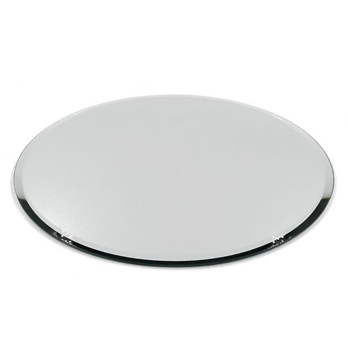 Bandeja Espelhada Redonda 30cm em Vidro Youbai