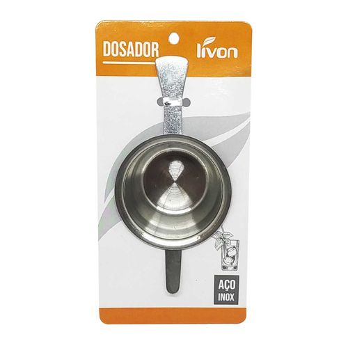 Dosador de Bebidas 50ml em Aço Inox Livon