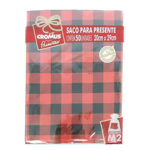 Saco de presente decorado masculino 50 unidades 20x29cm Sortidos Cromus Cromus Embalagem