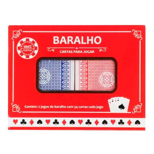 Jogos de Baralho Duplo 108 Cartas em Plástico Imporiente