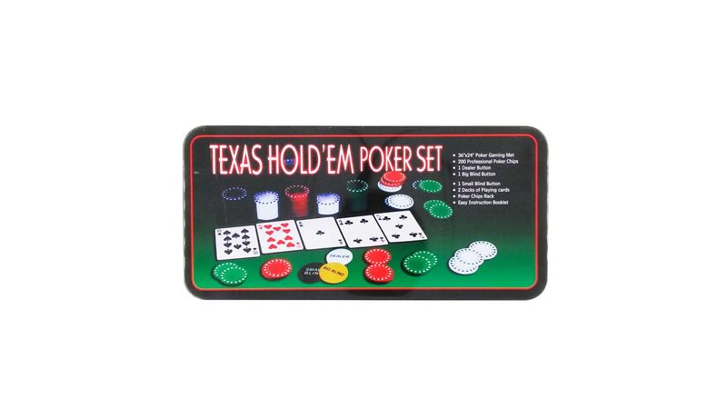 Jogo de Poker 200 Fichas Texas Hold'em