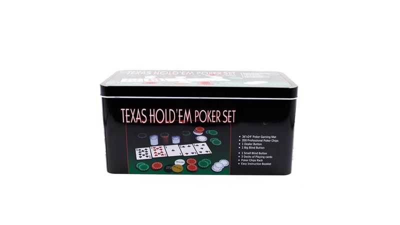 Jogo de Poker 200 Fichas Texas Hold'em
