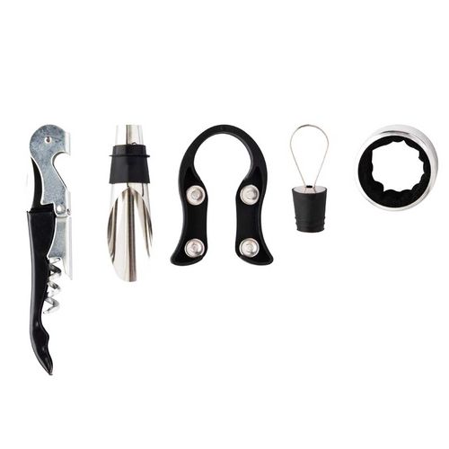 Kit Vinho 5 peças em Aço Inox Clink