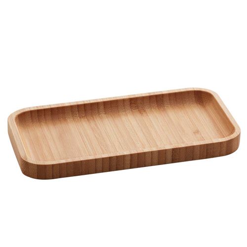 Bandeja Retangular 20x10cm em Bambu Lyor