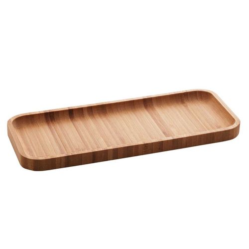 Bandeja Retangular 28x11cm em Bambu Lyor