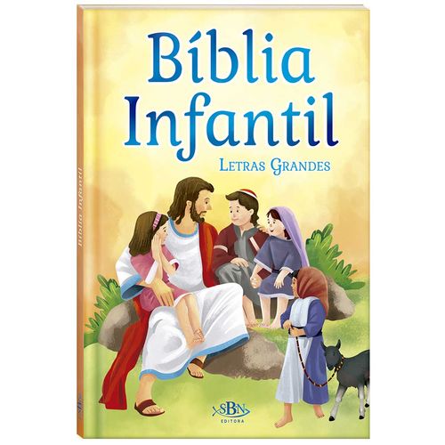 Bíblia Infantil Letras Grandes 21x14cm em Papel Todo Livro