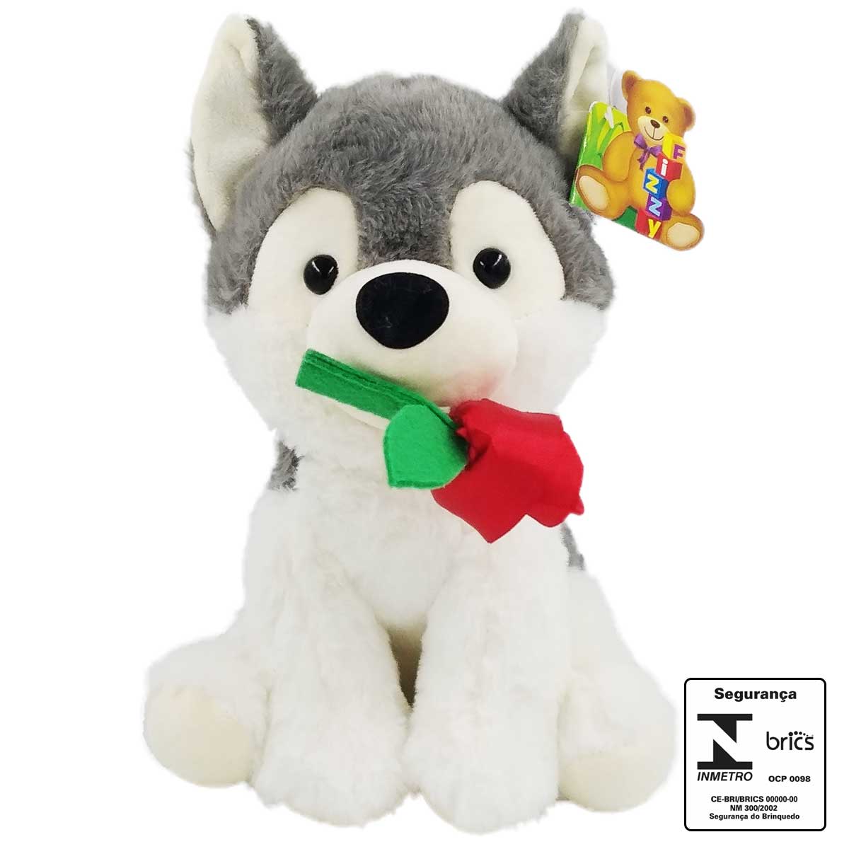 Cachorro de Pelúcia 22cm em Poliéster Fizzy