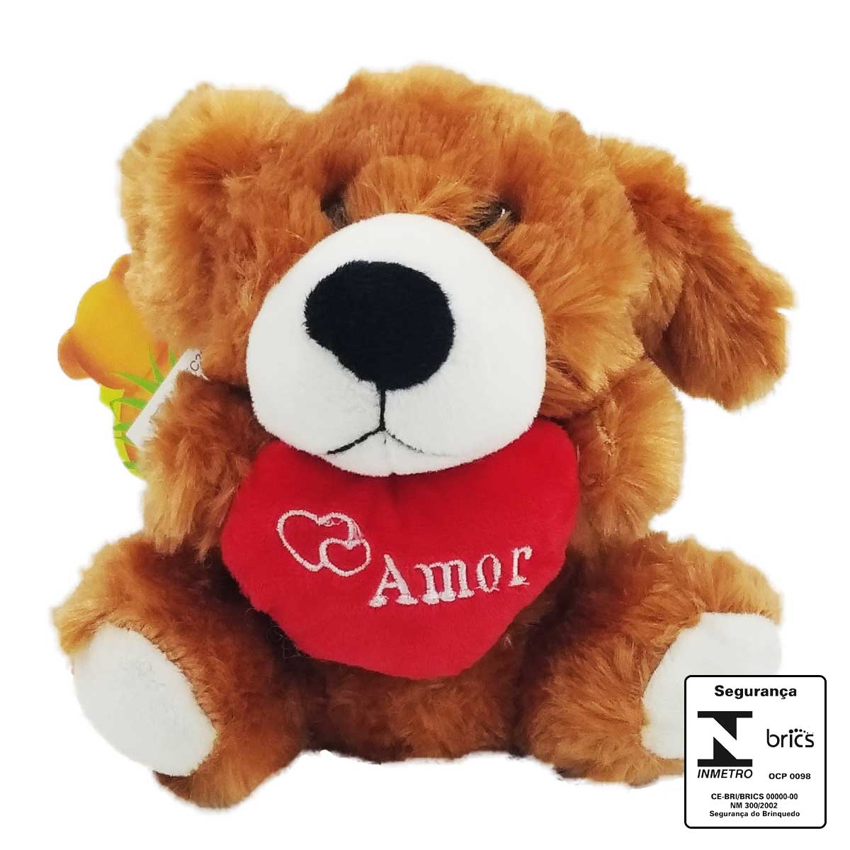 Animais de Pelúcia Amor 13x16cm em Poliéster Fizzy