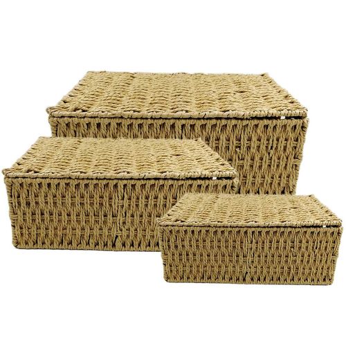 Jogo de Cesta Organizadora 3 Peças em Papel Tokyo Design