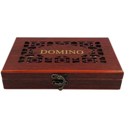 Jogo de Dominó C/ Estojo de Madeira 28 Peças UniHome
