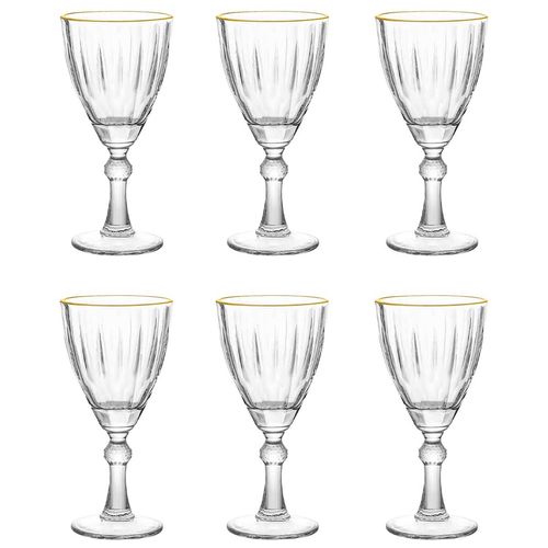 Jogo de Taças Dominic 6 Peças 275ml em Vidro Hauskraft