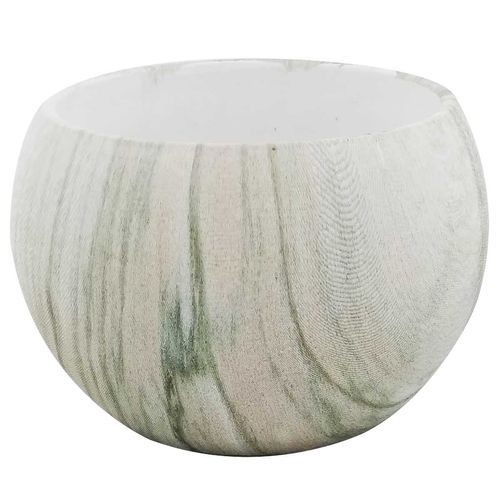 Vaso Decorativo 7x6cm Efeito Mármore em Cerâmica Golden Rio