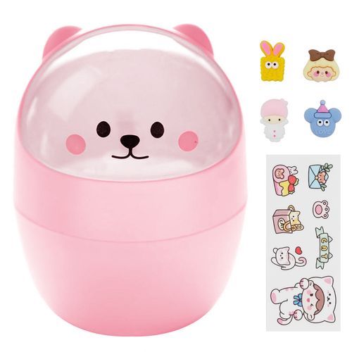 Mini Lixeira Bichinho 15x12,5cm em Plástico Interponte