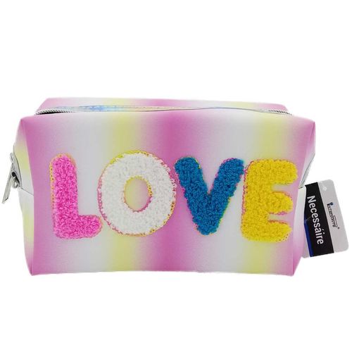 Nécessaire Love C/ Alça 17,5x7,5cm em Poliéster Interponte
