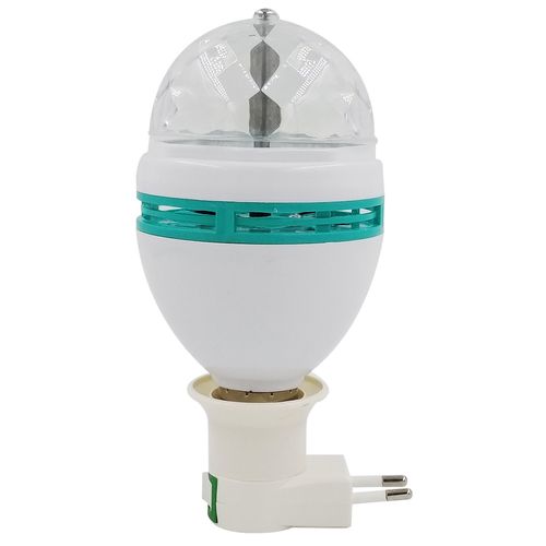 Lâmpada Giratória Colorida LED 14x6cm em Plástico Top Útil