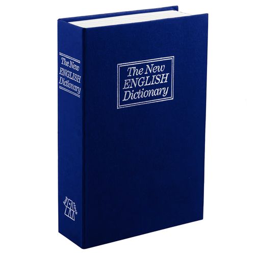 Cofre Livro Decorativo English Dictionary em Metal Livon