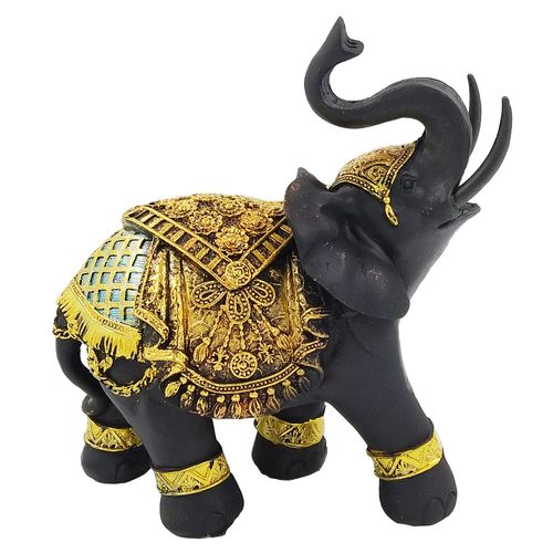 Elefante Decorativo 15x16cm em Resina Martins & Martins