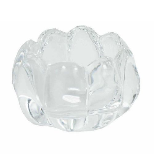 Castiçal Abaulado Decorativo 4,5x3,5cm em Vidro Fartex