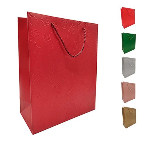 Sacola P/ Presente Natalina 32x26x12cm em Papel Multiart