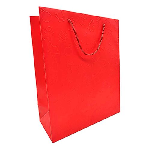 Sacola P/ Presente Natalina 32x26x12cm em Papel Multiart