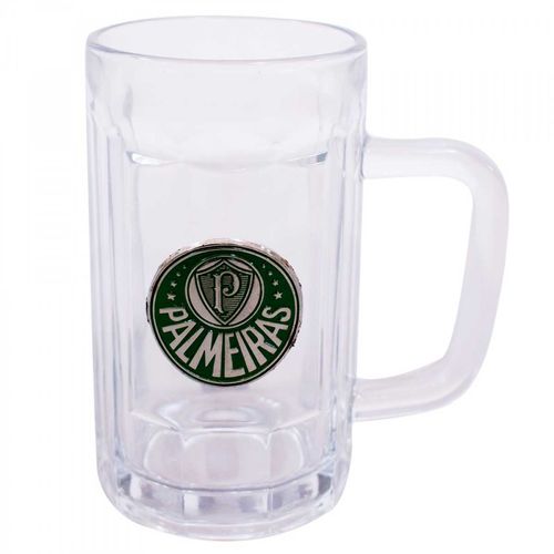 Caneca Palmeiras 350ml em Vidro Mileno