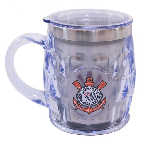Caneca Corinthians de Plástico 500ml Mileno Mileno Com