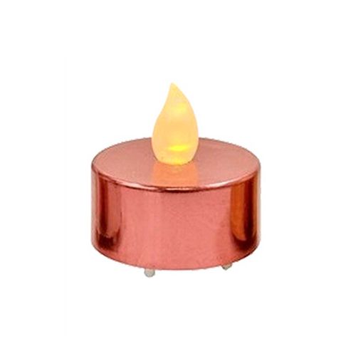 Vela LED Cromada Natalina 3,7cm em Plástico Multiart