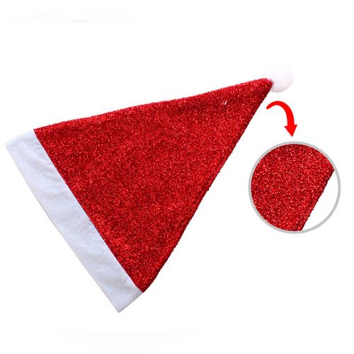 Gorro Natalino C/ Brilho 39x29cm em Poliéster Multiart