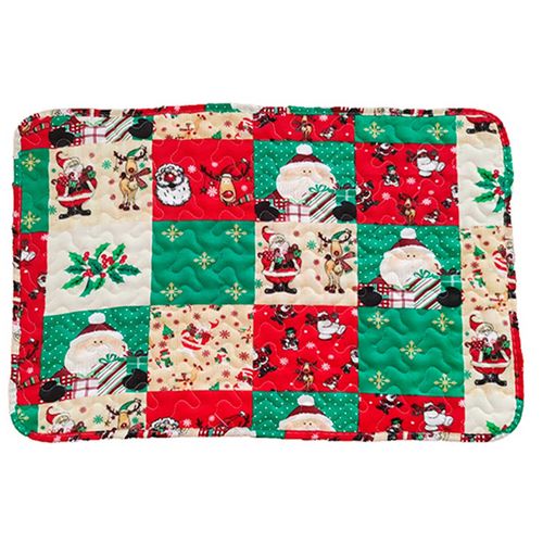 Tapete Patchwork Natalino 40x60cm em Tecido Multiart