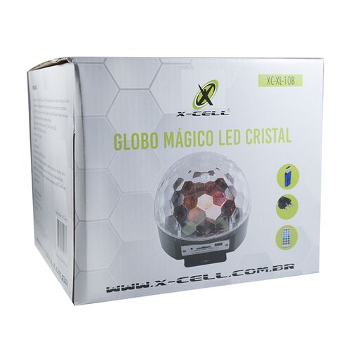 Globo Giratório LED C/ Bluetooth em Plástico X-Cell