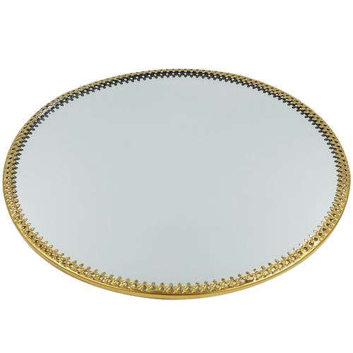 Suporte Espelhado Decorativo 15cm em Vidro Youbai