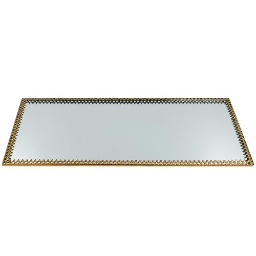 Suporte Espelhado Decorativo 20x10cm em Vidro Youbai