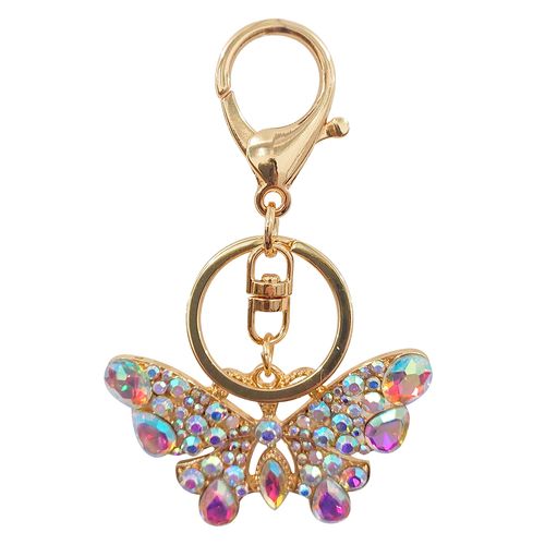 Chaveiro Borboleta 9cm em Metal Youbai