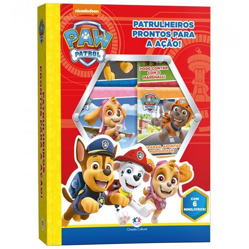 Livro Box Patrulha Canina 18x23,2cm 6 Peças Magic Kids