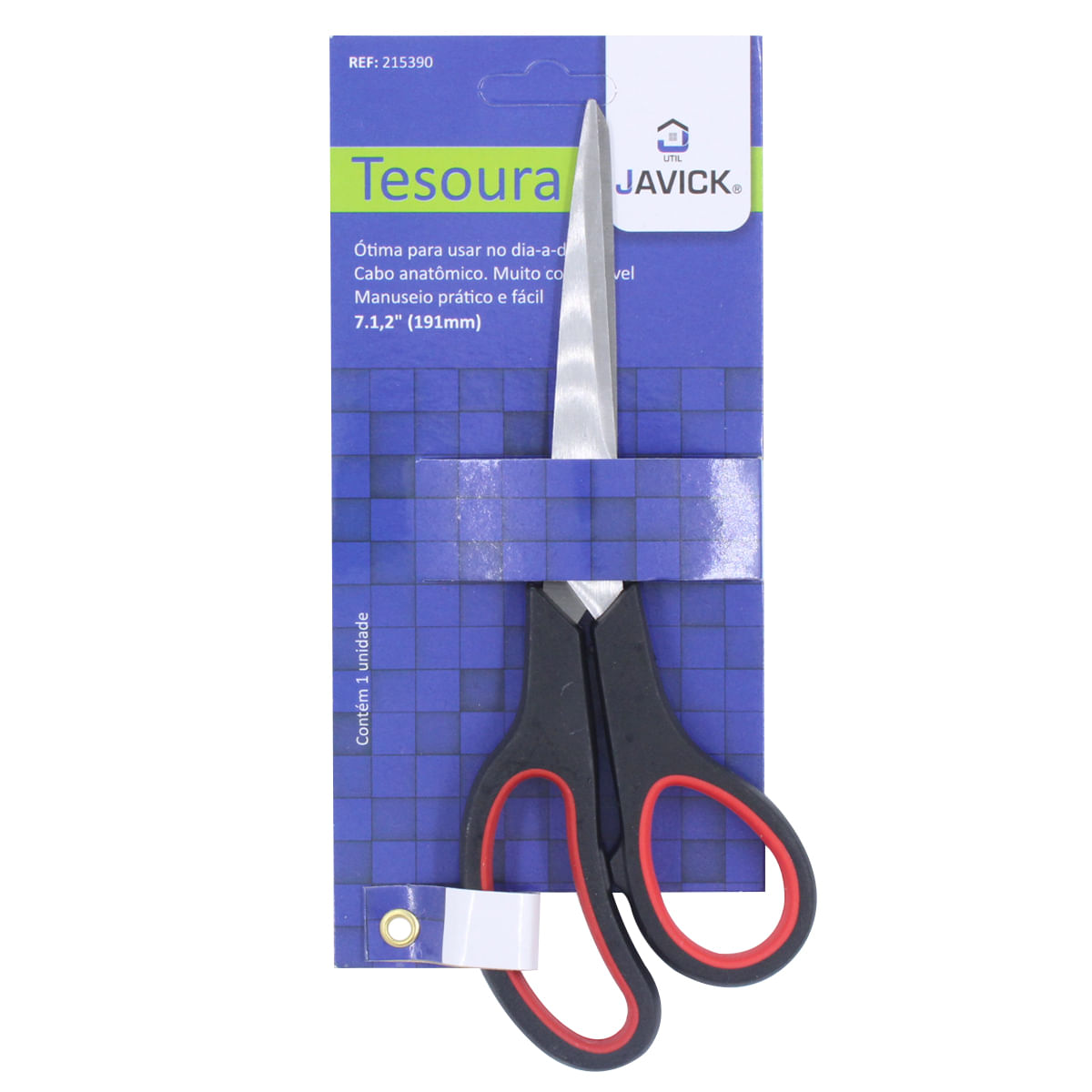 Tesoura Multiuso 19cm em Aço Inox Javick