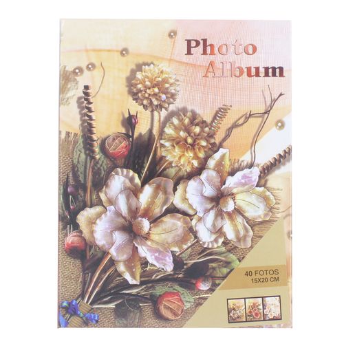 Álbum P/ Fotos 15x20cm 40 Fotos em Plástico Javick