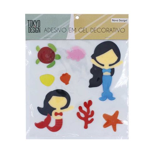 Adesivo em Gel Decorativo 20x20cm em Borracha Termoplástica Tokyo Design