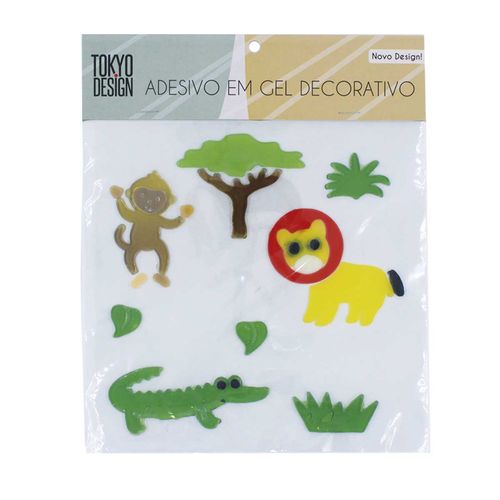 Adesivos em Gel Decorativo 20x20cm em Borracha Termoplástica Tokyo Design