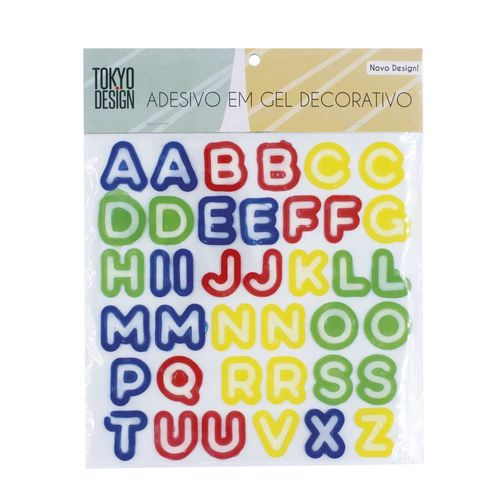 Adesivo em Gel Decorativo 20x20cm em Borracha Termoplástica Tokyo Design