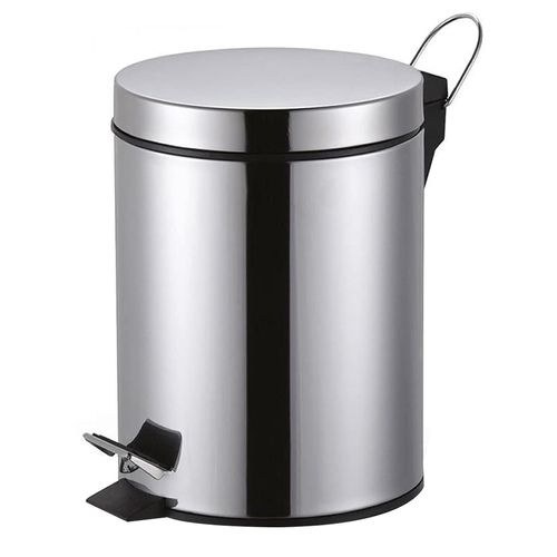 Lixeira C/ Pedal 3 Litros 24cm em Aço Inox KeHome