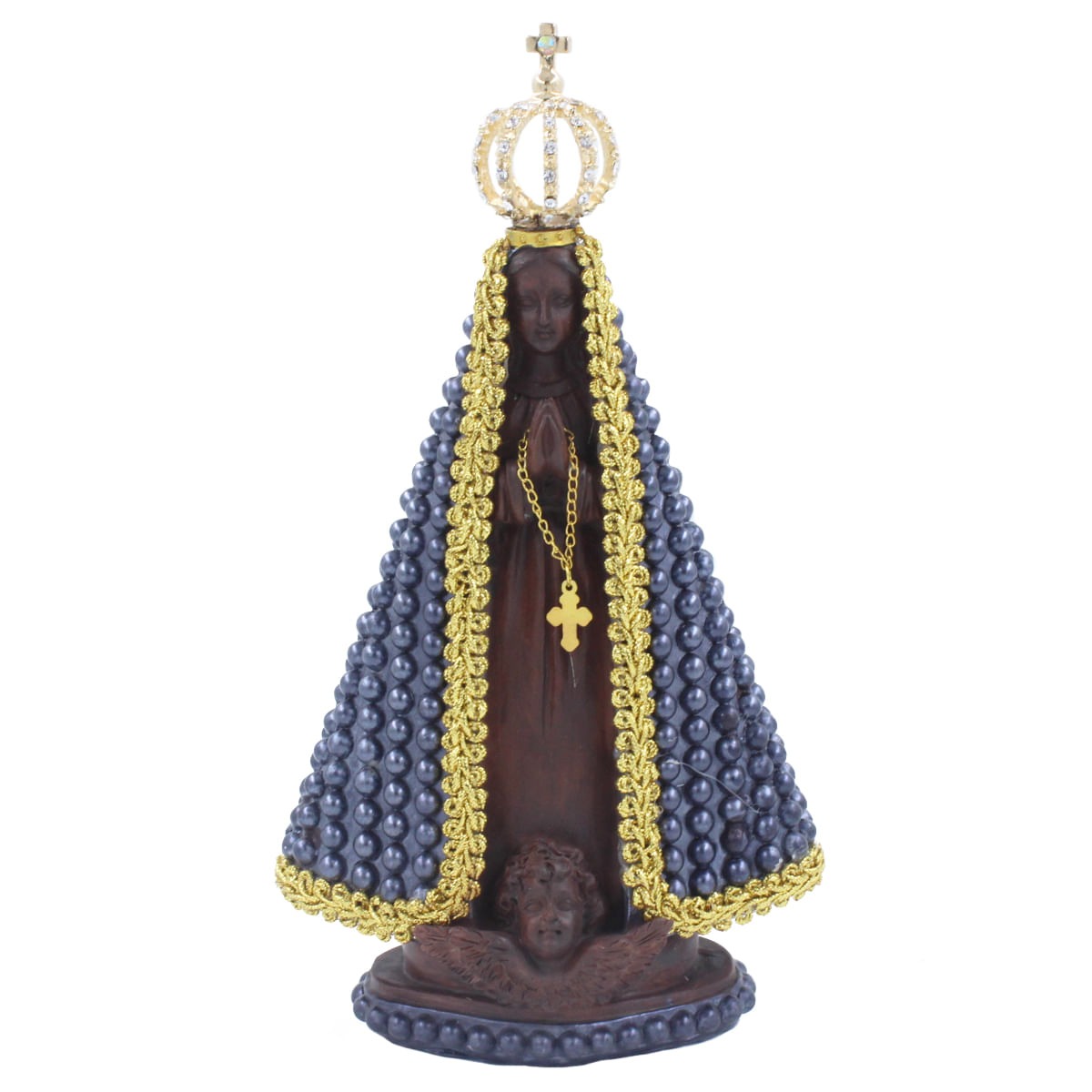 Nossa Senhora Aparecida Decorativa 20cm em Resina Taimes
