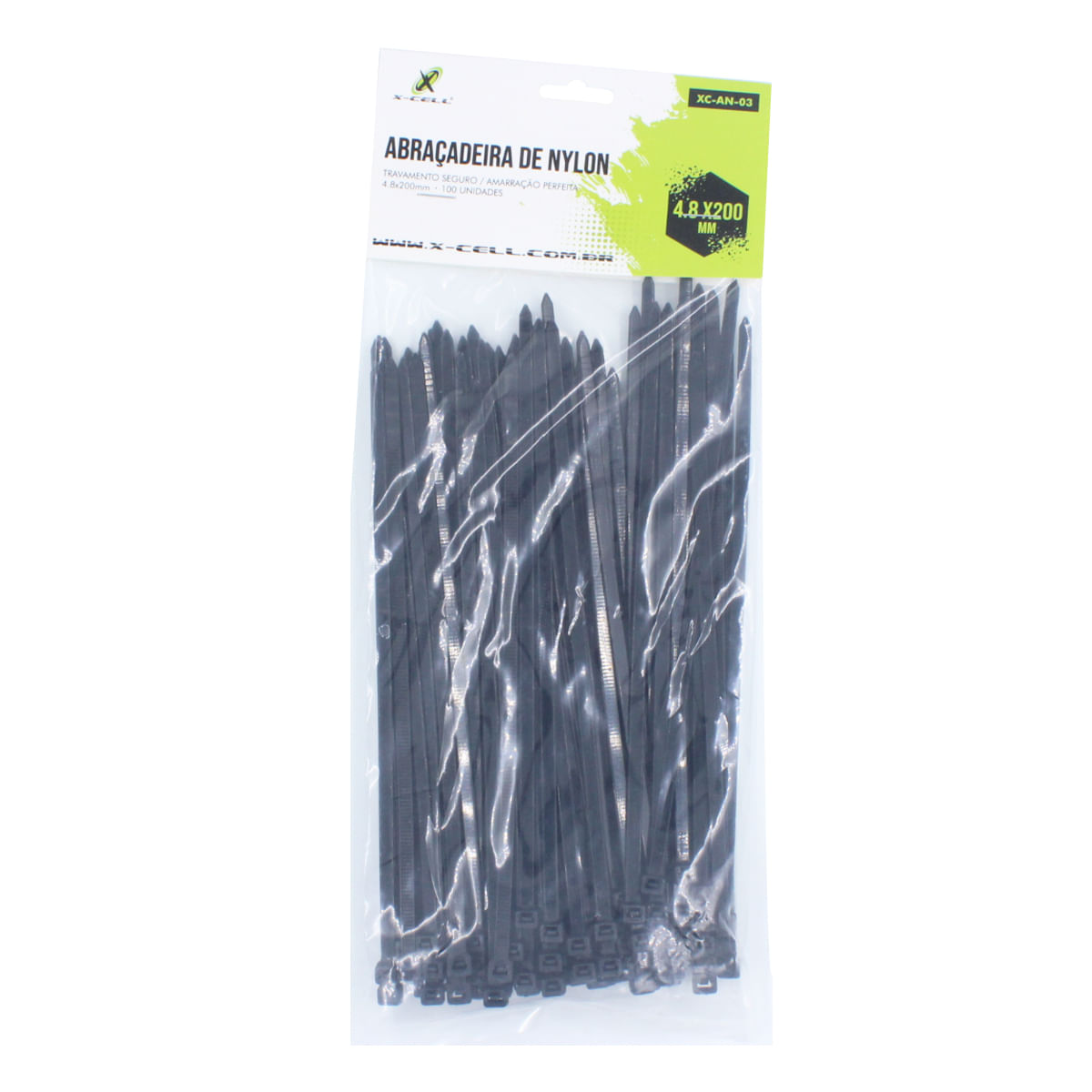 abraçadeira de nylon 4 8 x 200 mm