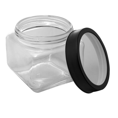 Pote C/ Tampa 800ml em Vidro Lyor