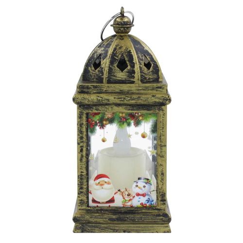 Mini Luminária Natalina LED 13x6cm em Plástico Fartex