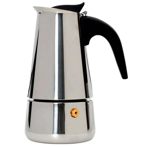 Cafeteira Italiana Luxo 4 Xícaras em Aço Inox KeHome